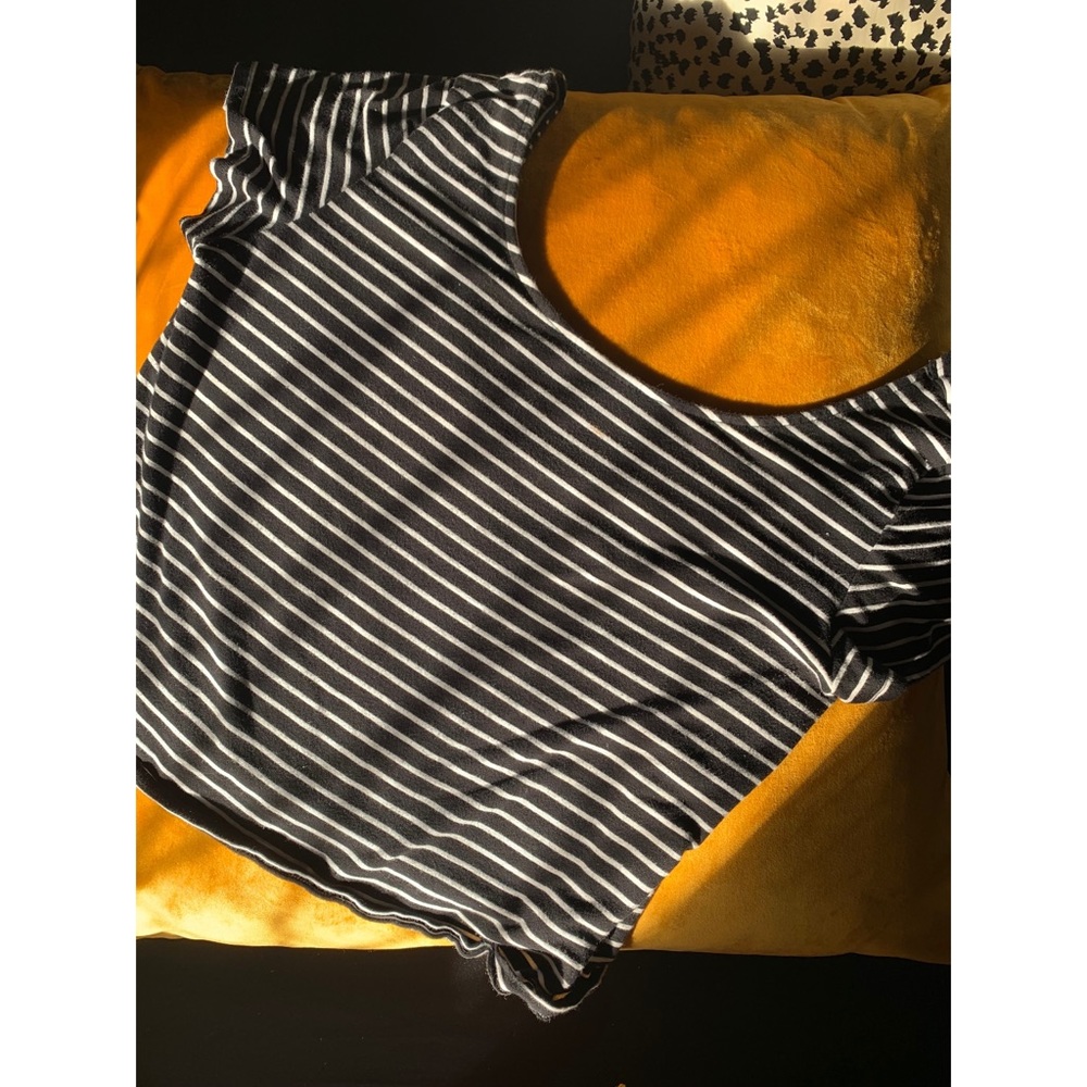 Boat-Neck American Eagle Crop T-shirt